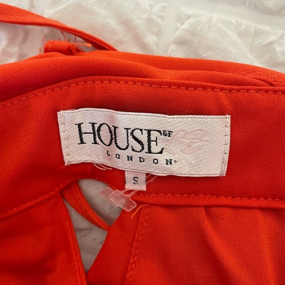 House of CB Ischia Orange cutout goddess maxi dress - Picture 9 of 13